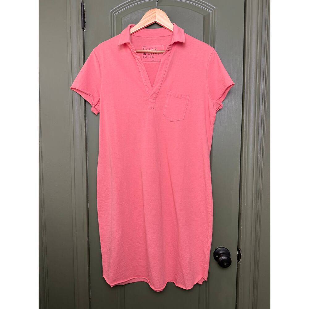 NWOT Frank & Eileen LAUREN Polo Mini Heritage Jersey Cotton Watermelon Large - Picture 4 of 6